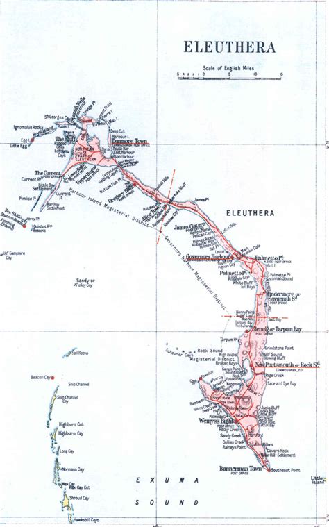 Eleuthera Island Map - Eleuthera • mappery