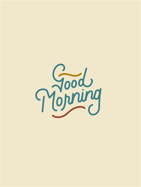 Good Morning Design | Retro typography, Text logo design, Lettering