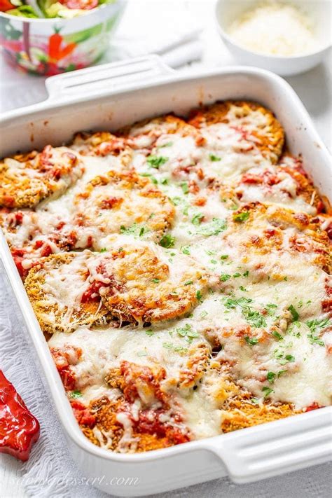 Baked Eggplant Parmesan Recipe - Saving Room for Dessert