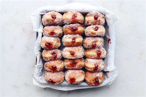 Raspberry Jam Donuts with Vanilla Sugar - The Sweet and Simple Kitchen