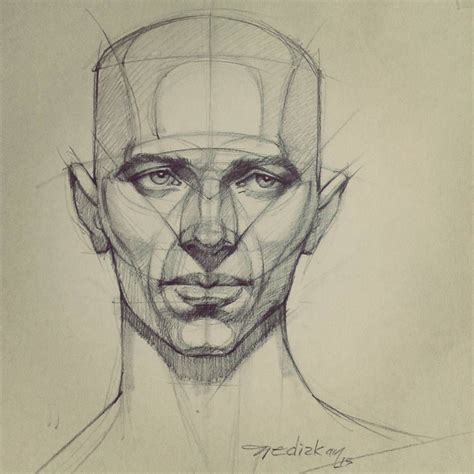 Male Portrait Figure Drawing Art & Collectibles Drawing & Illustration ...