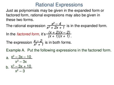 12 rational expressions