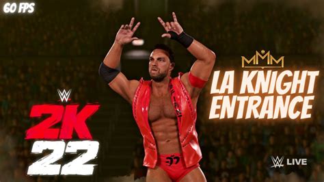 WWE 2K22 LA KNIGHT ENTRANCE | WWE 2K22 LA KNIGHT FINISHER | WWE 2K22 WHOLE DAM PACK - YouTube