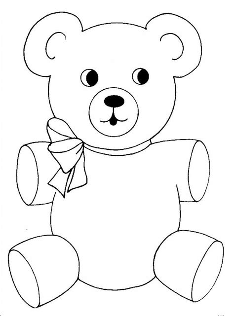 Cute Teddy Bears Coloring Pages