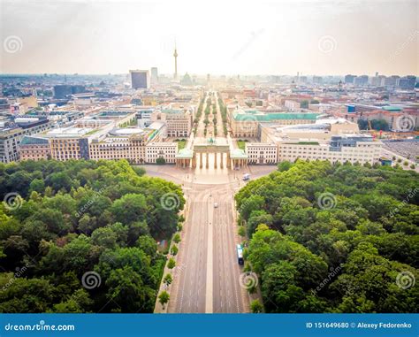 Brandenburg Gate after the Sunrise in Summer, Berlin Stock Photo ...