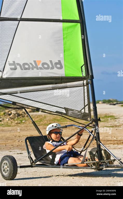 Beach sailing on Bonaire, ABC Islands, Caribbean, Bonaire Stock Photo ...