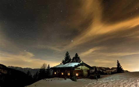 Fonds d'ecran 1920x1200 Saison Hiver Ciel Nuage Nuit Neige Nature ...