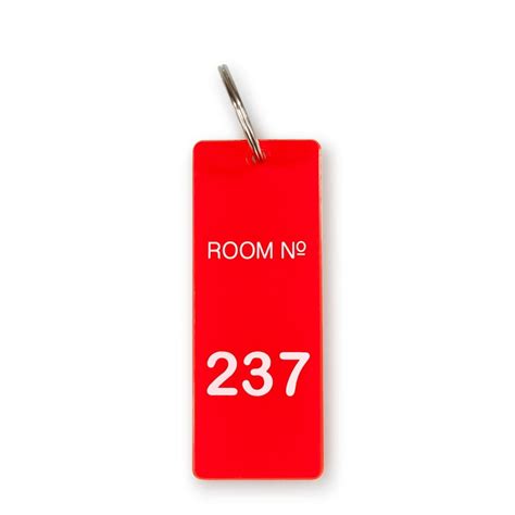 THE OVERLOOK HOTEL Horror Movie ROOM 237 Shining PROP KEY TAG Stephen King 1980 ...