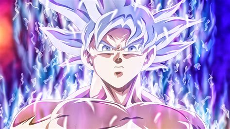 Download Ultra Instinct Goku Silver Hair Wallpaper | Wallpapers.com