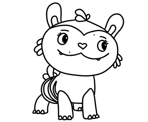 Mo from Abby Hatcher Coloring Page - Free Printable Coloring Pages