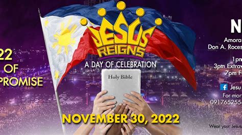 Jesus Reigns Celebration all set on Nov 30 | LarawanatKape.net