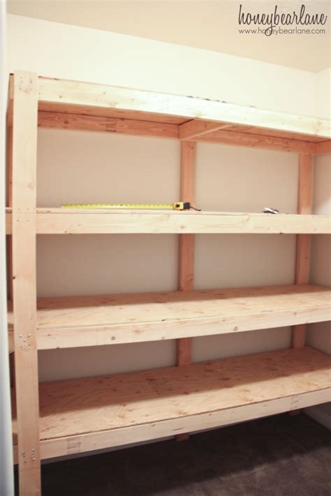 DIY Storage Shelves - HoneyBear Lane