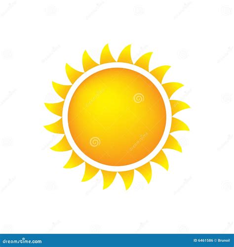 Weather Icon Sun Royalty Free Stock Image - Image: 6461586