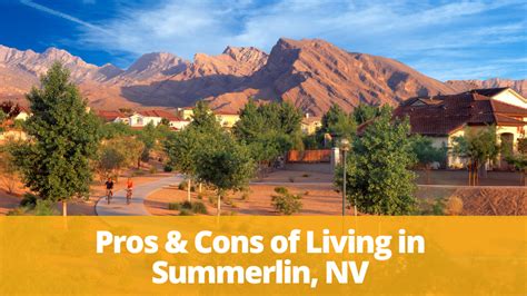 Pros & Cons of Living in Summerlin, NV