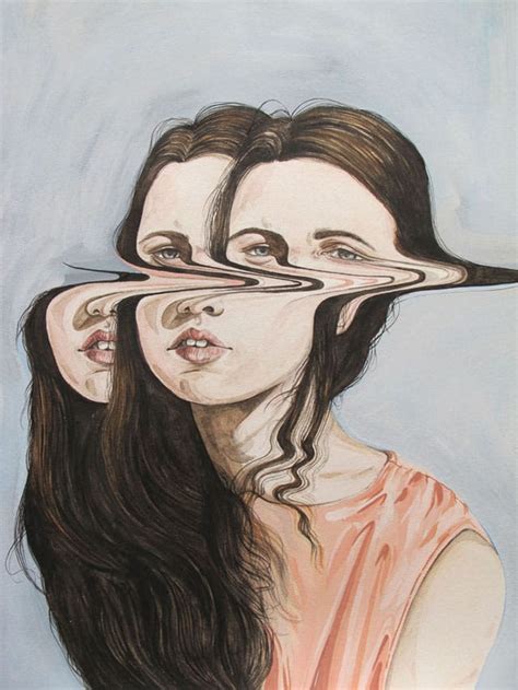 Deconstructed Watercolor Portraits by Henrietta Harris — Colossal