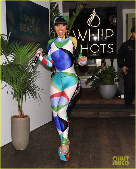 Cardi B Shows Off Her Curves In Vibrant, Figure-Hugging Bodysuit at ...