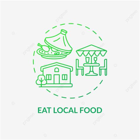 Eat Local Vector Design Images, Eat Local Food Concept Icon, Icon, Activity, Consumed PNG Image ...