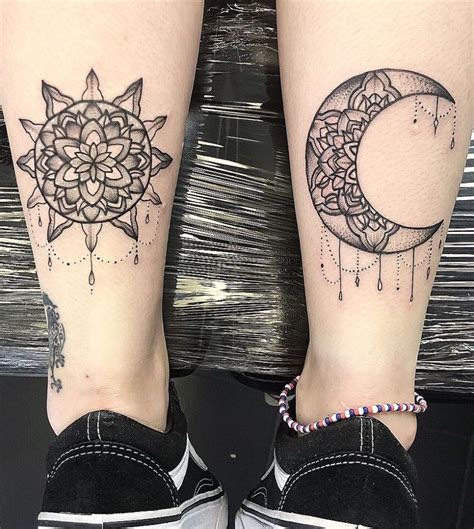 50 Meaningful and Beautiful Sun and Moon Tattoos - KickAss Things