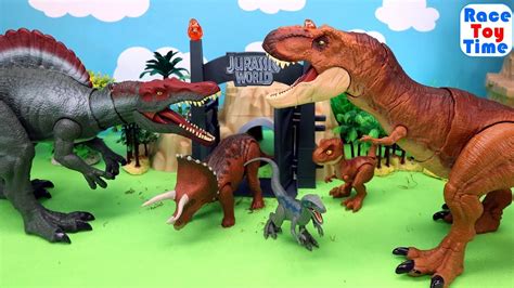 Jurassic World Dino Toys For Kids - Fun Dinosaurs Tyrannosaurus ...