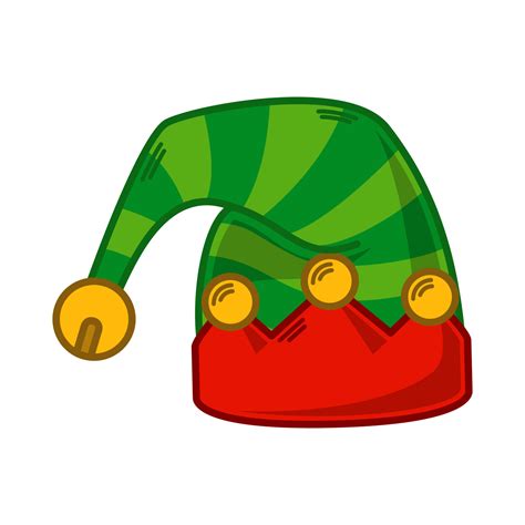 Cartoon green Elf hat illustration. EPS 10 vector 14767607 Vector Art at Vecteezy