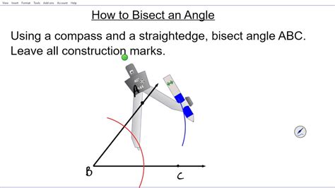 How to bisect an angle Geometry 1.4 mathgotserved compass straight edge constructions eoc regent ...