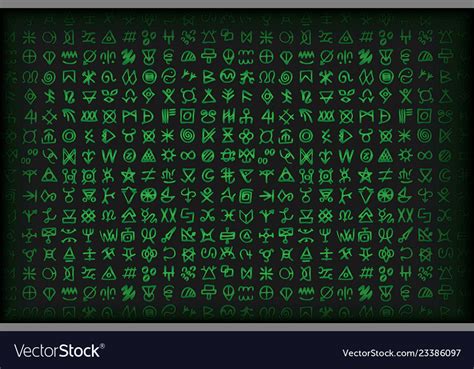 Digital green matrix and computer code symbols Vector Image