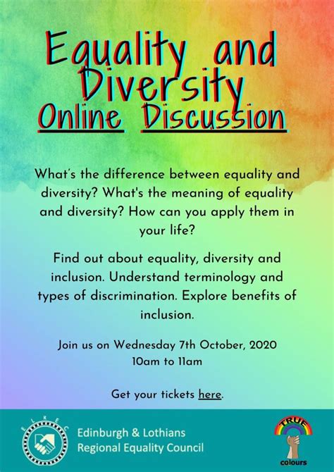 Equality and Diversity Online Discussion - Edinburgh & Lothians Regional Equality Council