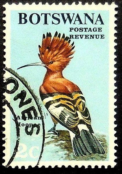 Hoopoe Bird Botswana -Handmade Framed Postage Stamp Art 19603 | Postage ...