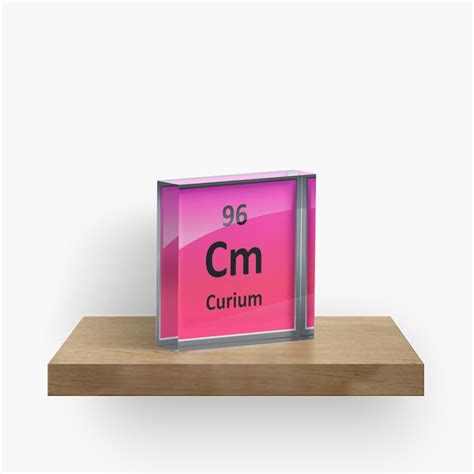 "Curium Periodic Table Element Symbol" Acrylic Block by sciencenotes ...