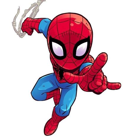 Chibi Spiderman Art by Derek Laufman