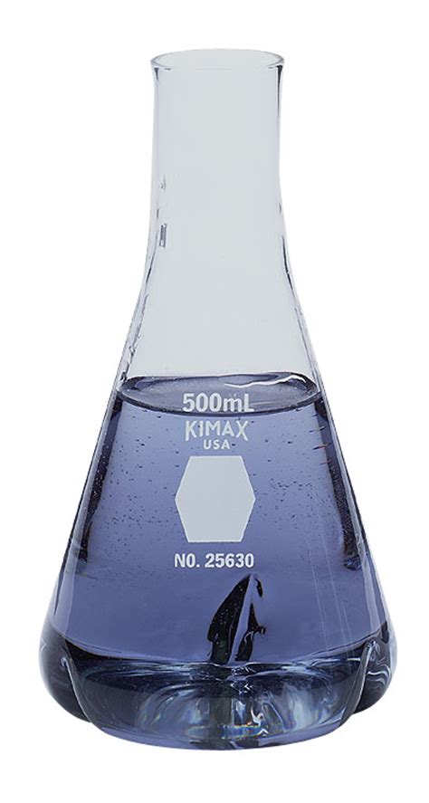 KIMAX Baffled Shaker Glass Flask 125 mL 6 cs from Cole-Parmer