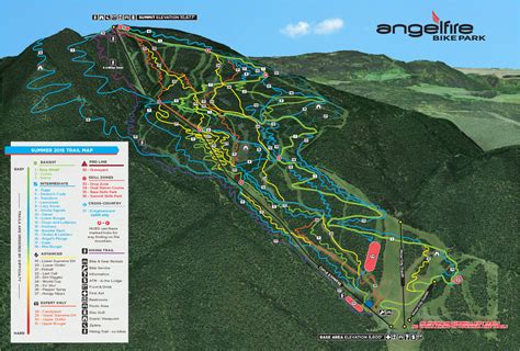 Bike Park Trail Map - Angel Fire Resort