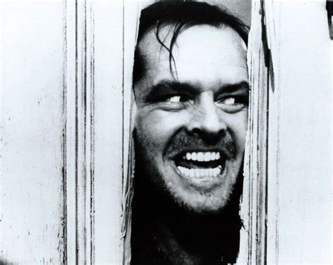 Jack Nicholson The Shining 'Heres Johnny' 8 x 10 Black And White Photo