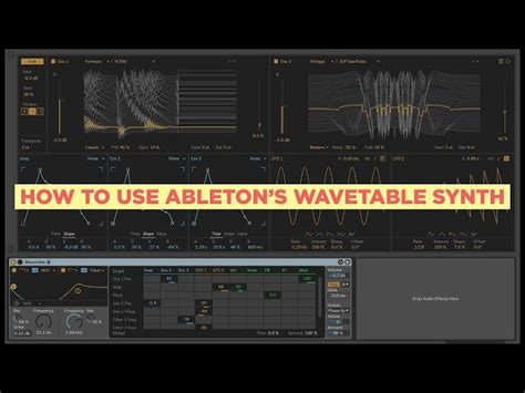 Wavetable Synth In Ableton 10 Explained All Features, 54% OFF