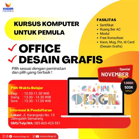 Kursus Desain Grafis Semarang | Lembaga Terakreditasi & Berkinerja