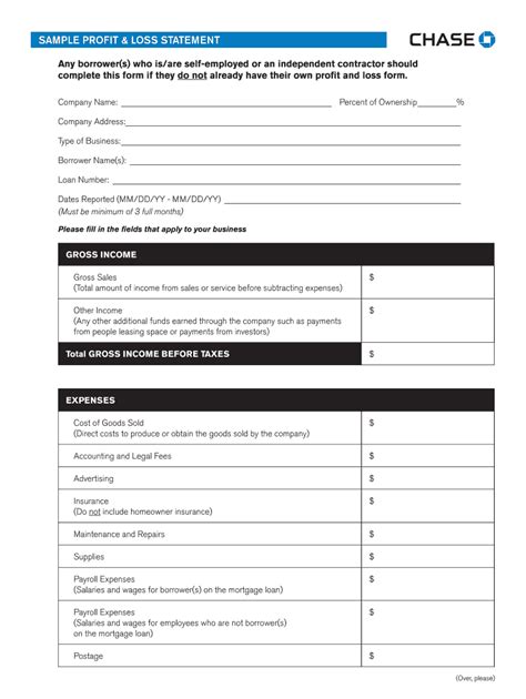 2023 Profit And Loss Form - Printable Forms Free Online