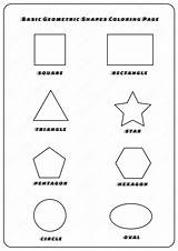 Printable Shapes Coloring Pages sketch template