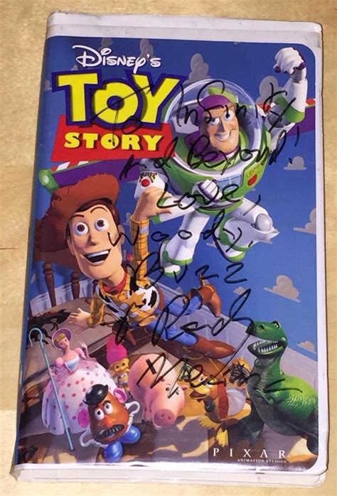 Walt Disney's Toy Story VHS Randy Newman Signed Autograph Cover 1995 Film Movie | Disney toy ...