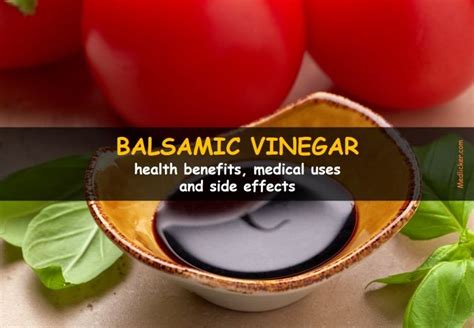 Health benefits and side effects of balsamic vinegar | Vinegar health ...