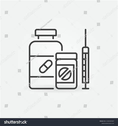 Medical Waste Recycling Linear Vector Concept Stock Vector (Royalty ...