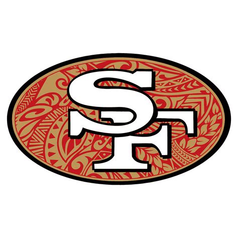 Polynesian Tribal San Francisco 49ers Logo SVG Download | Inspire Uplift