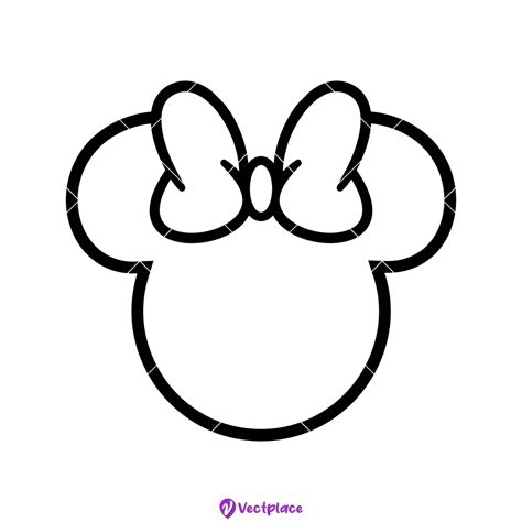 Best 12 Free Minnie Mouse Head Outline SVG – Artofit