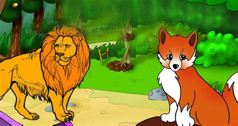 The Old Lion and The Fox Story ~ Cute Inspirational Moral Stories for Kids