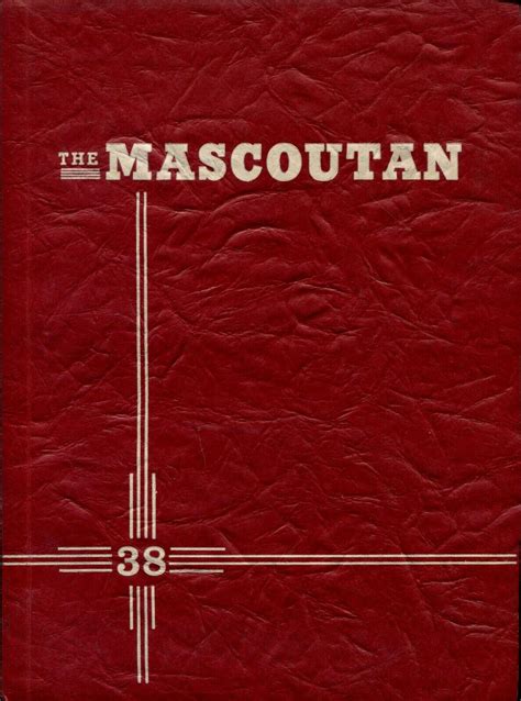 MASCOUTAH HIGH SCHOOL, MASCOUTAH, ILLINOIS YEARBOOK - THE MASCOUTAN - 1938 | eBay