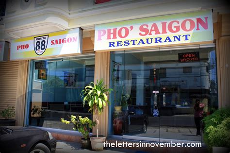 Pho Saigon Vietnamese Restaurant - The Letters In November