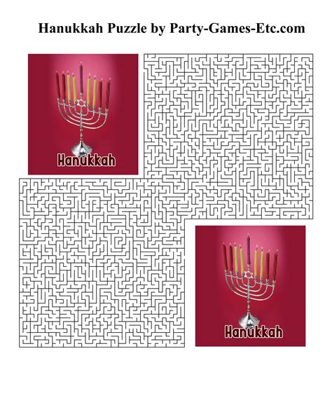 Hanukkah Party Games, Free Printable Games and Activities for a Holiday ...