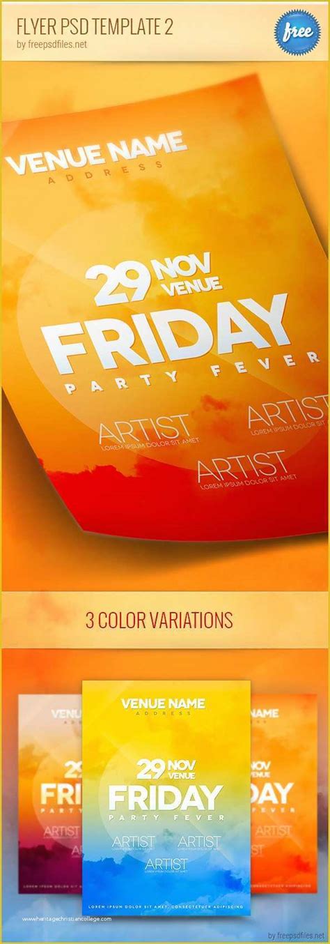 Free Flyer Design Templates Of Flyer Psd Template 2 Free Psd Files | Heritagechristiancollege