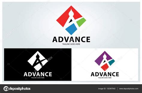 Advance logo design template ,Letter A logo ,Vector illustration Stock ...