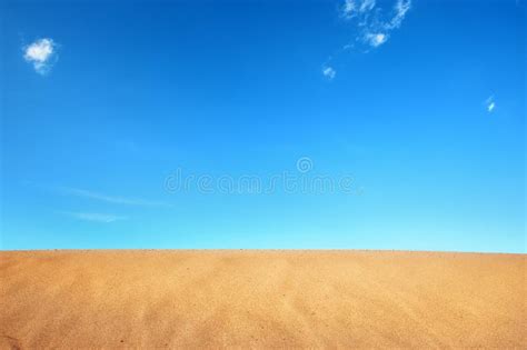 Sand desert in blue sky stock image. Image of desert - 19298473