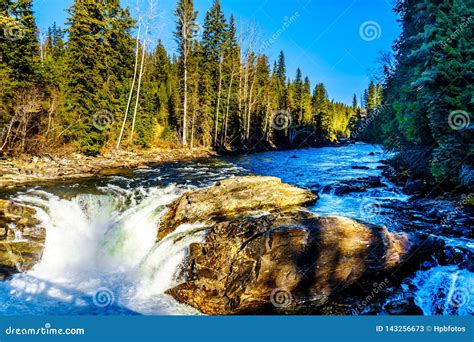 Water of the Murtle River Tumbles Over the Edge of Whirlpool Falls in ...